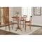 International Concepts Round 36 in Rd Extension Dining Table 40.9 inH, 4 X-Back Bar Ht Stools, Espresso, 36 in W, 48 in L K581-36RXT-27-S61334 - alternate 2